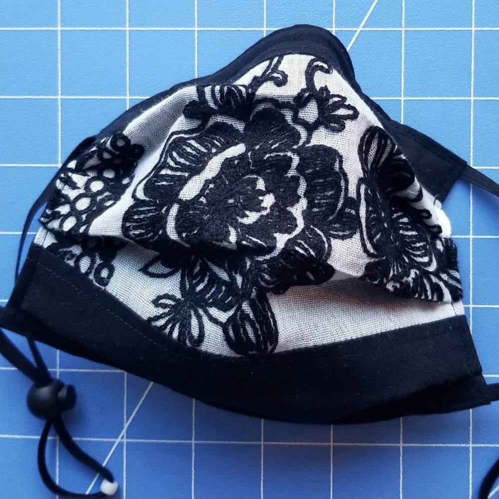 Embroidered Face Mask - Picture 1 of 5